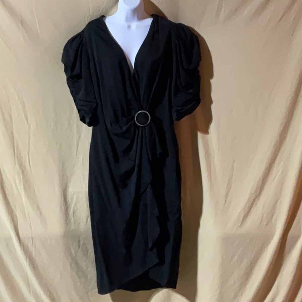 Barbara Barbara Size 20 Black Evening Dress